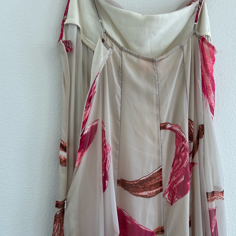 Rococo Sand White Pink Maxi Dress NEW - Picture 10 of 13